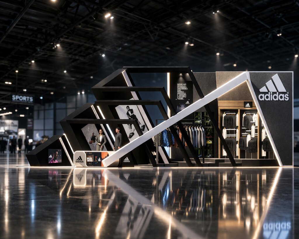 Adidas exhibition stand