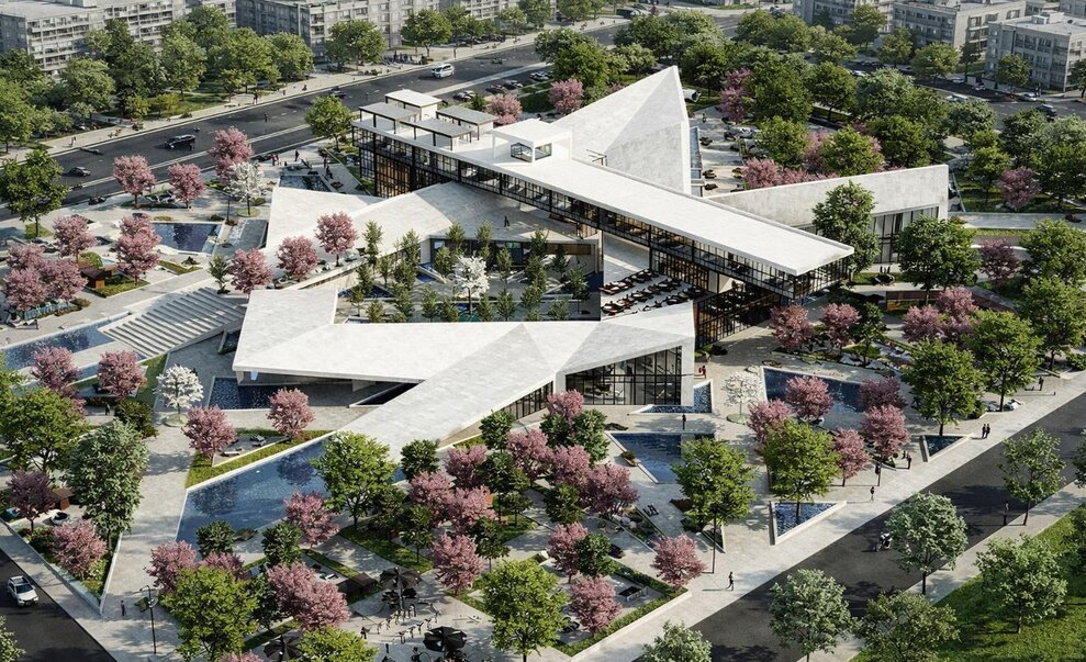 Aerial view of a MORPHEUS cultural project