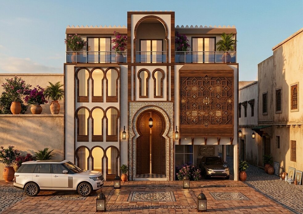 Traditional Algerian facade